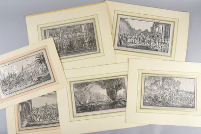 null PRINT COLLECTION.
Set of 16 historical engravings and lithographs representing:...