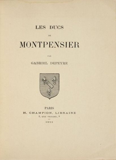 null LIBRARY OF THE COUNT OF PARIS.
Set of four books: Voyage de Mgr Le Comte de...