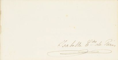 null ISABELLE, comtesse de Paris (1848-1919).
Petit carnet de chasse en maroquin...