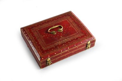 MAISON IMPÉRIALE DE L'EMPEREUR NAPOLÉON Ier Rectangular travel case entirely sheathed...