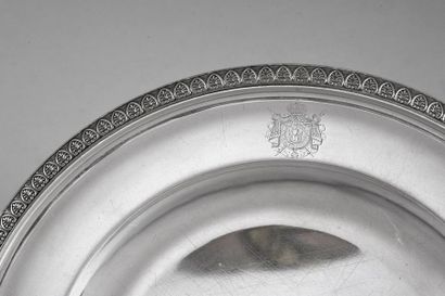 null EMPEROR NAPOLEON'S DINNER SERVICE III.
Silver-plated metal plate, round in shape,...