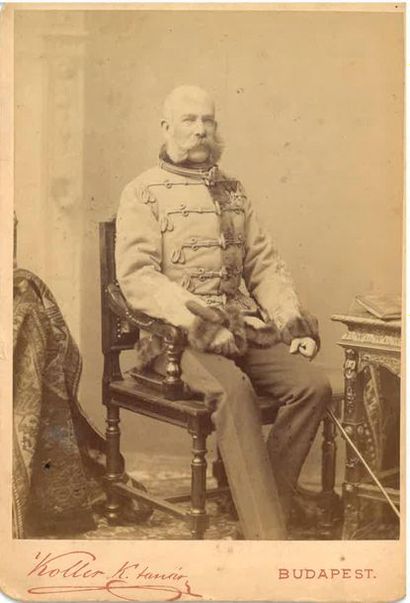 null FRANÇOIS-JOSEPH, empereur d'Autriche (1830-1916).
Ensemble de trois portraits...