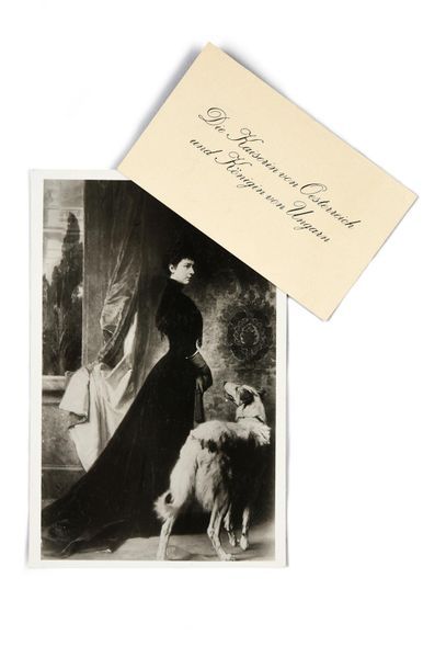 null ÉLISABETH, impératrice d'Autriche, née duchesse en Bavière (1837-1898).
Carte...
