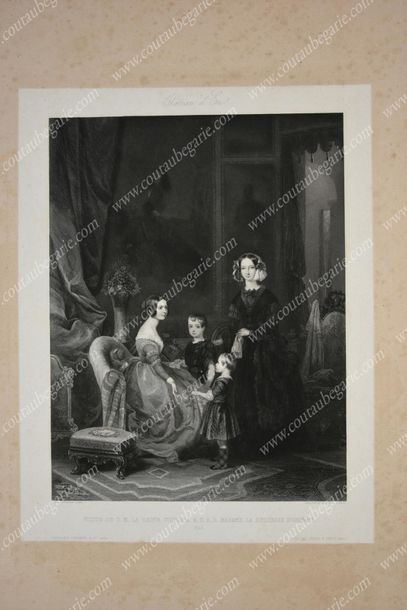 SKELTON ET HOPWOOD 
Visite de la reine Victoria à S.A.R.
Madame la Duchesse d'Orléans...