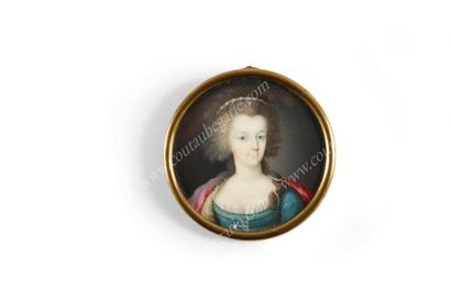 CAMPANA Ignacio (1744-1786), attribué à 
La reine Marie-Antoinette de France (1755-1793).
Portrait...