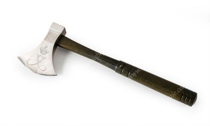 null SMALL COMMEMORATIVE HAMMER USED BY THE COUNTESS OF PARIS FOR THE LAUNCH OF THE...