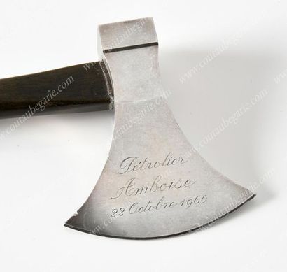 null SMALL COMMEMORATIVE HAMMER USED BY THE COUNTESS OF PARIS FOR THE LAUNCH OF THE...