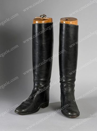 null 
ORLEANS-BRAGANCE, Isabelle, Countess of Paris (1911-2003).
Pair of bridle boots...