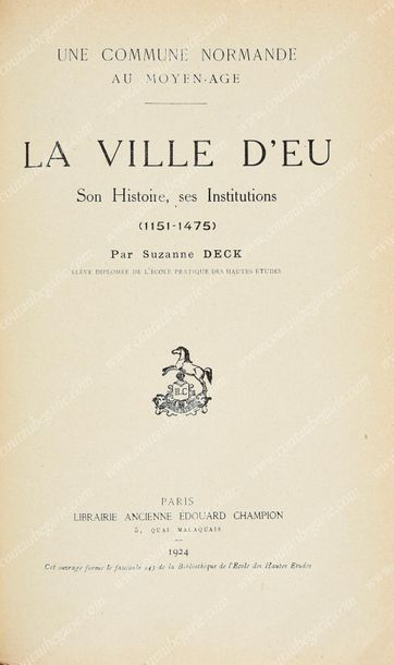 BIBLIOTHÈQUE D'ISABELLE D'ORLEANS-BRAGANCE, COMTESSE DE PARIS (1911-2003) 
[CHÂTEAU...