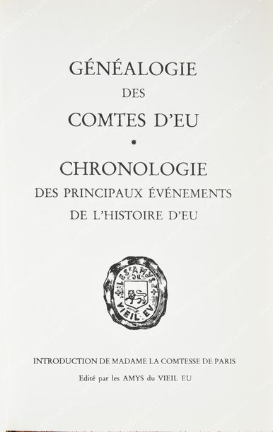 BIBLIOTHÈQUE D'ISABELLE D'ORLEANS-BRAGANCE, COMTESSE DE PARIS (1911-2003) 
[CHÂTEAU...