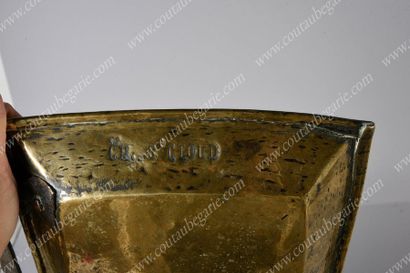 null * YELLOW COPPER FRYER. 
 From the kitchens of the Château de Saint-Cloud.
Brand...