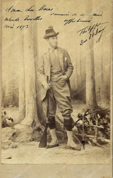 PHILIPPE VIII, duc d'Orléans (1869-1926) 
*Portrait photographique signé Koller Karoly...