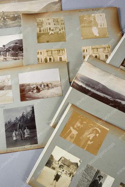 null ALBUM OF PHOTOGRAPHS.
Composed of 8 cardboard plates containing 51 albumen photographs...