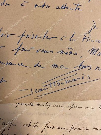CERCLE LOUIS XVII - PRINCESSE MADELEINE DE BOURBON (1900-1972) 
Set of about 60 autograph...
