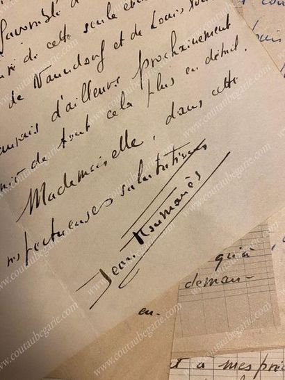 CERCLE LOUIS XVII - PRINCESSE MADELEINE DE BOURBON (1900-1972) 
Set of about 60 autograph...