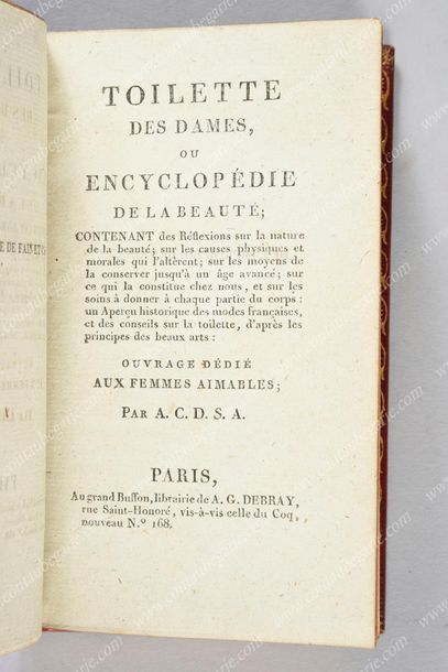 null BIBLIOTHÈQUE DE L'EMPEREUR NAPOLÉON Ier
A.C.D.S.A. Toilette des dames ou encyclopédie...