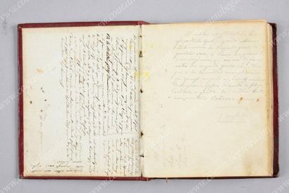 null DRAWING BOOKET ORNATED WITH THE MONOGRAM OF PRINCE EUGÈNE DE BEAUHARNAIS.
Bound...