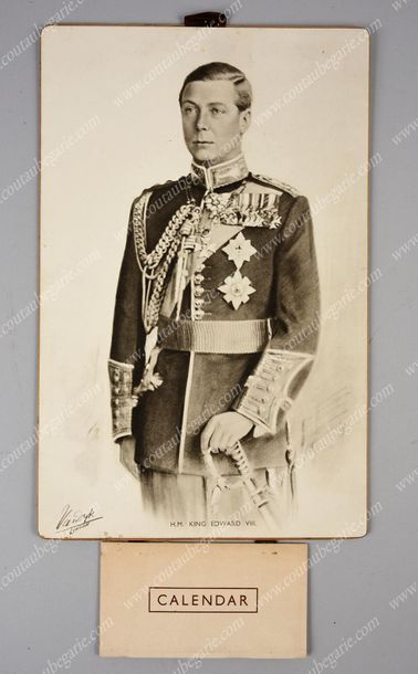 ÉDOUARD VIII, duc de Windsor (1894-1972) 
Photographic portrait by Vandyk in London...