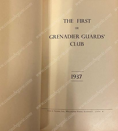 BIBLIOTHÈQUE DU ROI ÉDOUARD VIII, 
The first or Grenadier Guard's Club, 1937, published...
