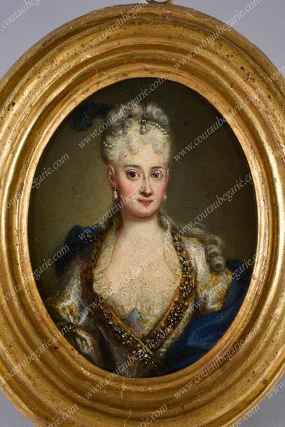 Ecole étrangère du XVIIIe siècle 
Portrait of Pisana Mocenigo, née Corner (?-1769),...