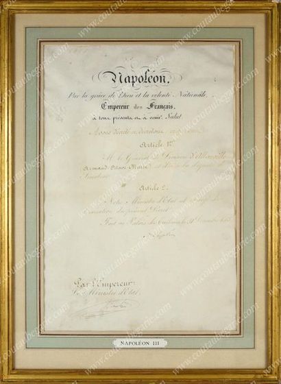 null Napoleon III, Emperor of the French (1808-1873). 
 P.S.: "Napoleon" on partly...