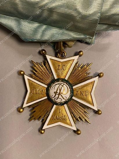 null ORDER OF THE WHITE EAGLE - POLAND.
Rare knight's set, model 1921, consisting...