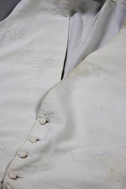 null Waistcoat and front of waistcoat, second quarter of the 19th century, waistcoat...