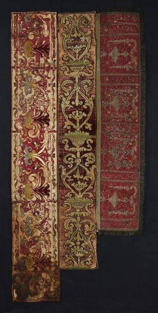 null Meeting of documents of embroidery of furnishing in application, Renaissance...