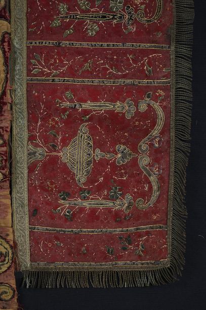 null Meeting of documents of embroidery of furnishing in application, Renaissance...