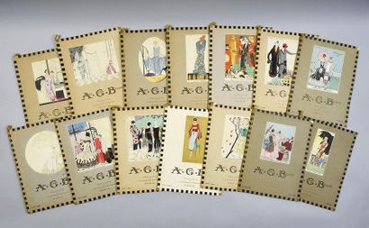 null A.G.B, Art, Goût, Beauté, réunion de quatorze numéros pour 1923 et 1924, revue...