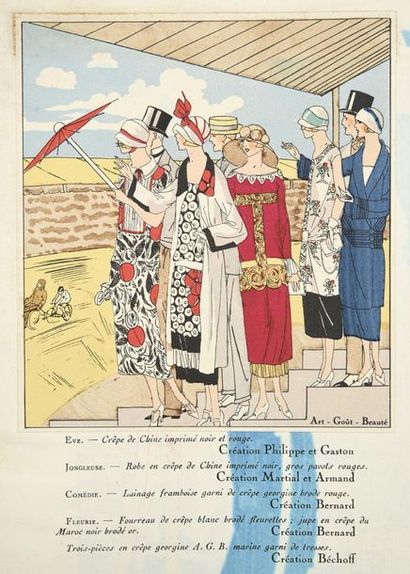 null A.G.B, Art, Goût, Beauté, réunion de quatorze numéros pour 1923 et 1924, revue...