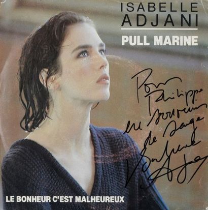 null ADJANI Isabelle (°1955).

Cover of the album "Pull Marine" (1983) in 45 rpm,...