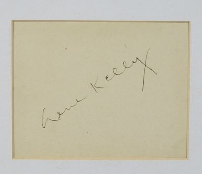 null KELLY Gene (1912-1996).

Pièce autographe signée « Gene Kelly » accompagnée...