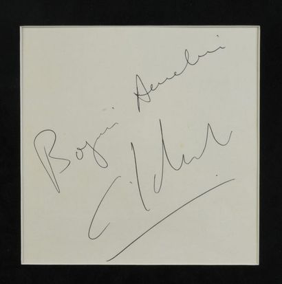 null LELOUCH Claude (°1937).

Autograph piece signed and autographed by the French...
