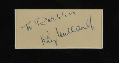 null MILLAND Ray (1907-1986).

Autographed and signed "To Doreen - Ray Milland" in...