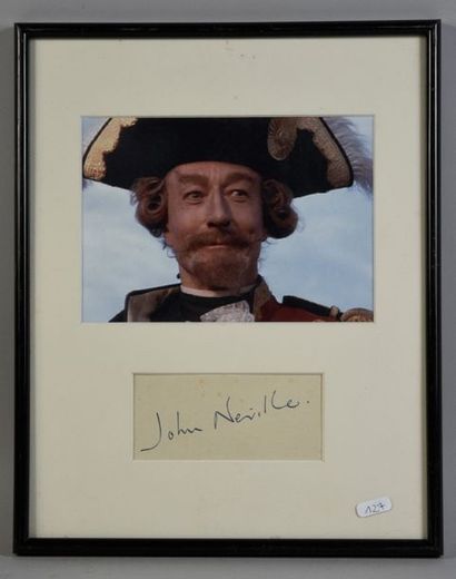 null NEVILLE John (1925-2011).

Autograph signed "John Neville" by the famous "Baron...