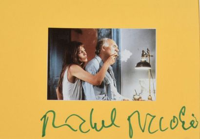 null PICCOLI Michel (°1925).

Autograph signed by the actor, accompanied by a colour...