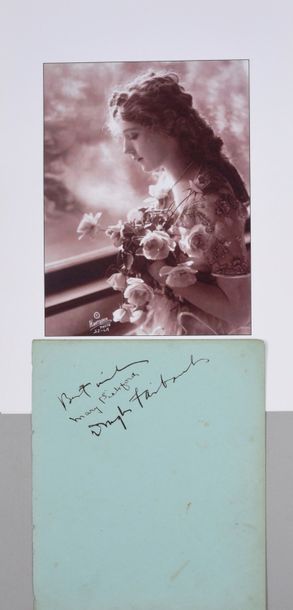 null PICKFORD Mary (1892-1979) and FAIRBANKS Douglas (1883-1939).

Autograph piece...