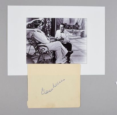 null RAINS Claude (1889-1967).

Autograph piece signed in blue ink by the actor,...