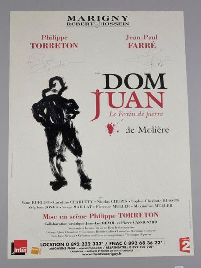 null TORRETON Philippe (°1965) and FARRE Jean-Paul (°1948).

Poster of the play "Don...