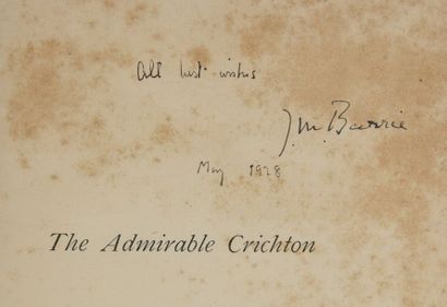 null BARRIE James Matthew (1860-1937).

The Admirable Crichton, in-4° format with...