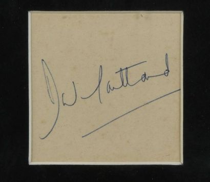 null CARTLAND Barbara (1901-2000).

Autograph piece signed by the author, accompanied...