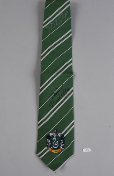 null ROWLING JK (°1965) and RADCLIFF Daniel (°1989).

Slytherin school tie with the...