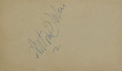 null DOLIN Anton (1904-1983).

Pièce autographe signée : « Anton Dolin » accompagnée...