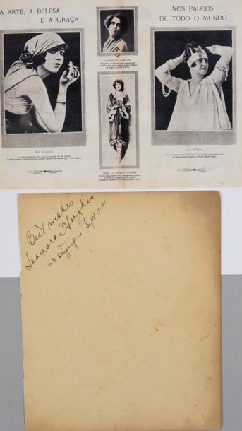 null HUGHES Leonora (1897).

Autograph signed and dedicated "Best wishes, Senora...