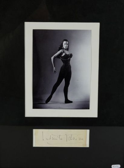 null TCHERINA Ludmilla (1924-2004).

Signed autograph piece accompanied by a modern...