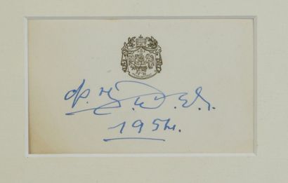 null SELASSIE Haïlé, roi d’Ethiopie (1892-1975).

Pièce autographe signée et datée...