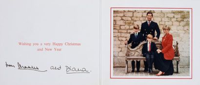 null Princess DIANA (1961-1997) and Prince CHARLES (°1948).

Greeting card for Christmas...