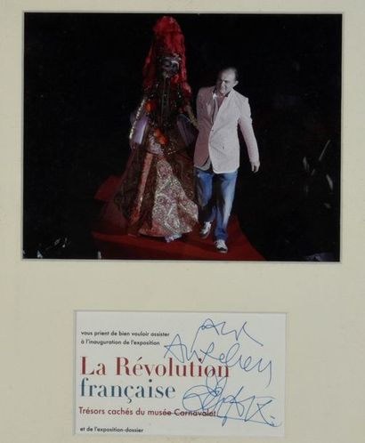 null LACROIX Christian (°1951).

Invitation card of the Carnavalet museum with a...