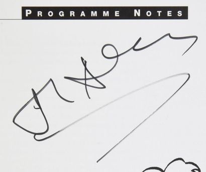 null ADAMS John (°1947).

Programme de l’opéra « Nixon in China » portant la signature...